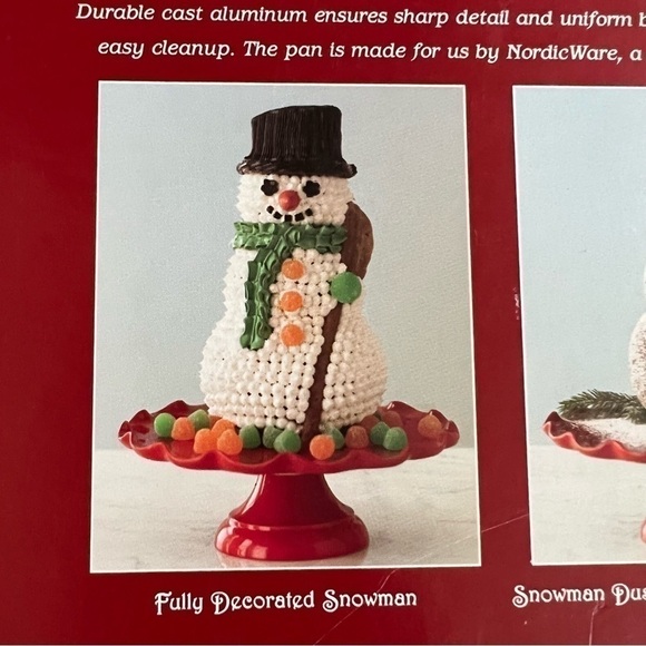 Williams Sonoma Snowman Cake Pan/Christmas Holiday Baking Mold/No Stick Aluminum - Picture 10 of 14